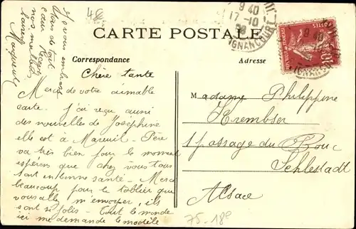 Ak Paris XVIII. Montmartre, Rathaus und Rue Hermel