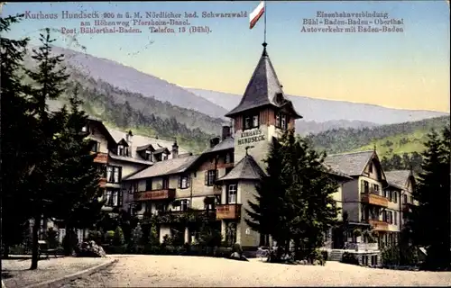 Ak Bühl Baden Baden Obertal, Kurhaus Hundseck