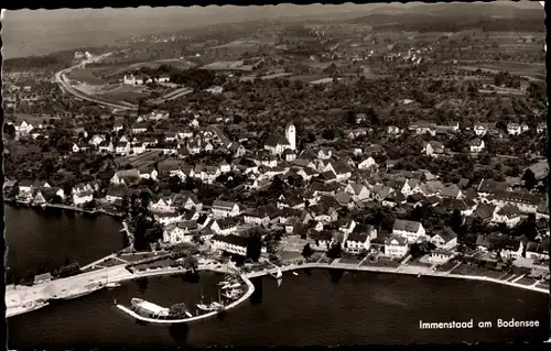 Ak Immenstaad am Bodensee, Luftbild