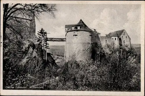 Ak Leibertingen in Baden, Burg Wildenstein an der Donau