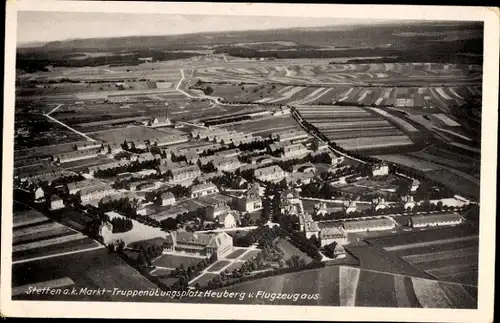 Ak Stetten am kalten Markt, Fliegeraufnahme, Truppenübungsplatz Heuberg