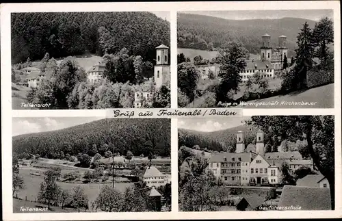 Ak Frauenalb Schielberg Marxzell im Schwarzwald, Klosterruine Frauenalb