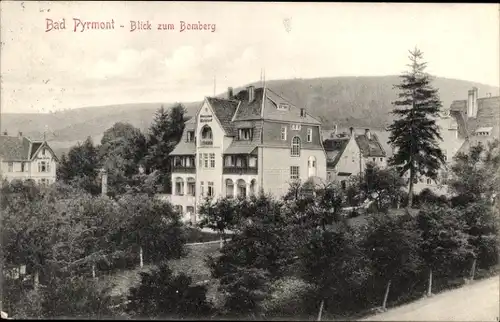 Ak Bad Pyrmont in Niedersachsen, Blick zum Bomberg