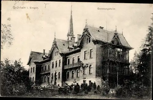 Ak Grünhain in Sachsen, Genesungsheim