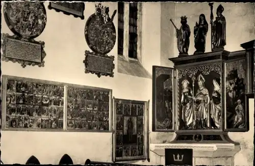 Ak Kalbensteinberg in Mittelfranken, Evang.-Luth. Kirche, Blick zum linken Seitenaltar