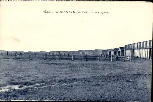 Ak Griesheim bei Darmstadt, Sportplatz