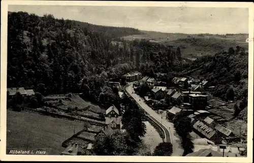 Ak Rübeland Oberharz am Brocken, Blick über den Ort, Gesamtansicht