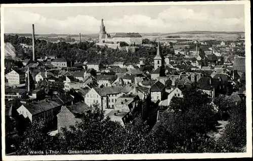 Ak Weida in Thüringen, Gesamtansicht, Dächer