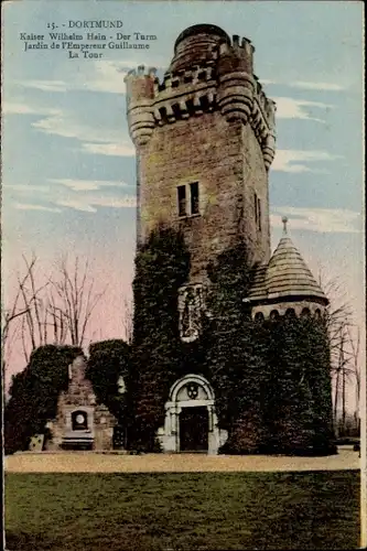 Ak Dortmund im Ruhrgebiet, Kaiser Wilhelm Hain, Turm