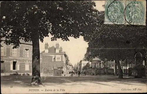 Ak Noyon Oise, Ortseingang