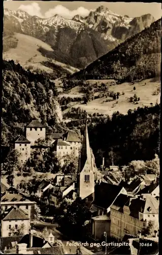 Ak Feldkirch Vorarlberg, Ort gegen Gurtisspitze