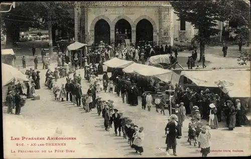 Ak Ax les Thermes Ariège, Fete-Dieu-Prozession