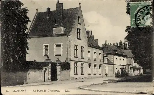 Ak Amboise Indre et Loire, Place du Commerce