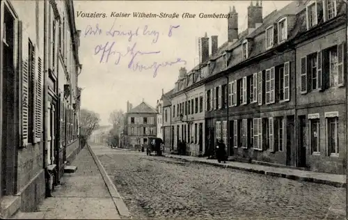 Ak Vouziers Ardennes, Kaiser Wilhelm-Straße