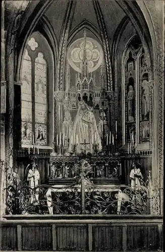 Ak Marienthal Haguenau Hagenau Elsass Bas Rhin, Wallfahrtskirche Marienthal, Gnadenaltar