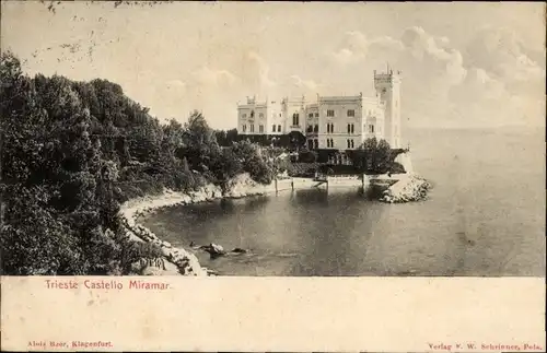 Ak Triest Trieste Friuli Venezia Giulia, Schloss Miramar