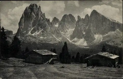 Ak Bozen Bolzano Südtirol, Langkofelgruppe v. d. Hartlsenne