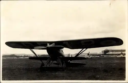 Foto Ak Zivilflugzeug, Flugzeug, Doppeldecker