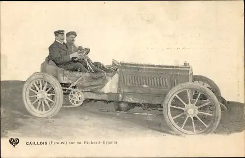 Ak Automobile, Caillois auf seinem Richard-Brasier
