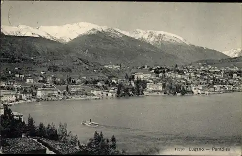 Ak Paradiso Lugano Kanton Tessin, Gesamtansicht