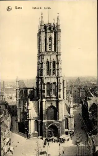 Ak Gand Gent Ostflandern, Kirche St. Bavon