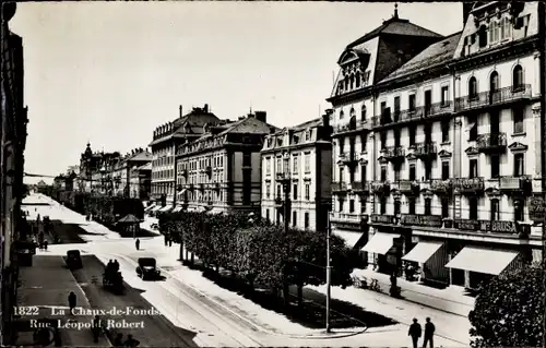 Ak La Chaux de Fonds Kanton Neuenburg, Rue Léopold Robert