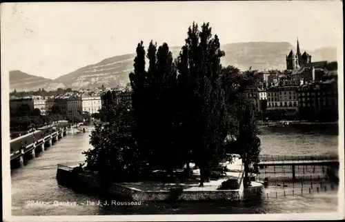 Ak Genf Genf Schweiz, Ile Rousseau