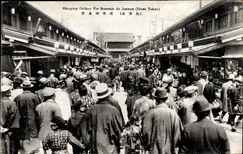 Ak Tokio Tokio Japan, Versand von Gellery in Asakusa