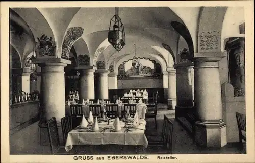 Ak Eberswalde im Kreis Barnim, Ratskeller