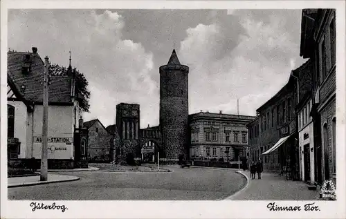 Ak Jüterbog im Kreis Teltow Fläming, Zinnaer Tor, Turm