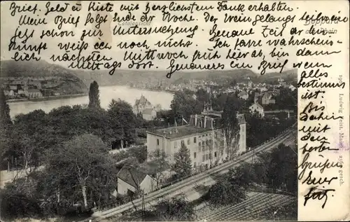 Ak Boppard am Rhein, Gesamtansicht