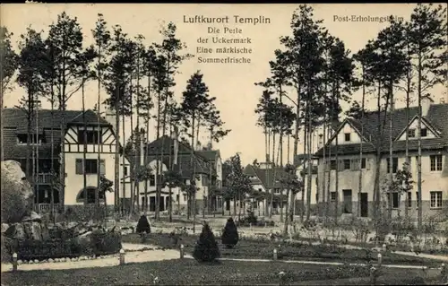 Ak Templin im Kreis Uckermark, Perle der Uckermark, Post-Erholungsheim
