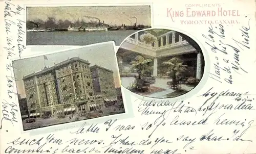 Ak Toronto Ontario Kanada, King Edward Hotel