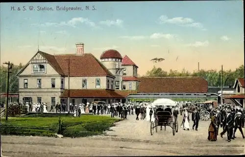 Ak Bridgewater New Hampshire, Bahnhof