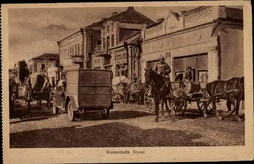 Ak Kowel Ukraine, Kaiserstraße