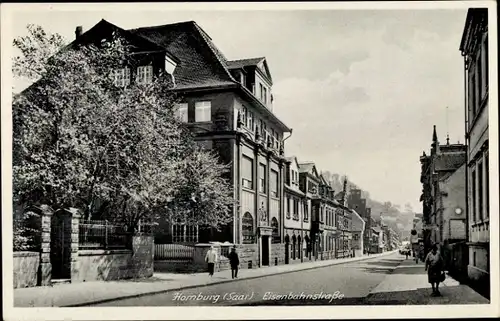 Ak Homburg in der Pfalz Saarland, Eisenbahnstraße