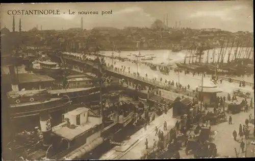 Ak Konstantinopel Istanbul Türkei, neuer Hafen