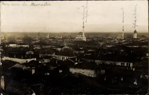 Ak Monastir Tunesien, Stadtübersicht mit Moschee