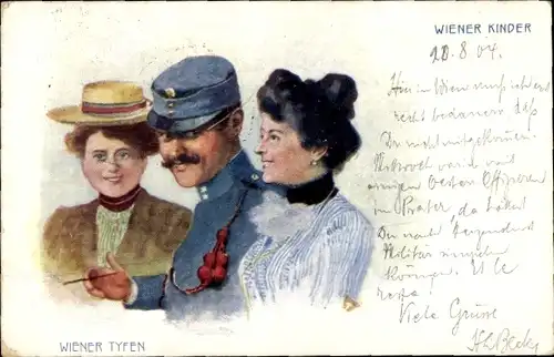 Litho Wiener Typen, Wiener Kinder