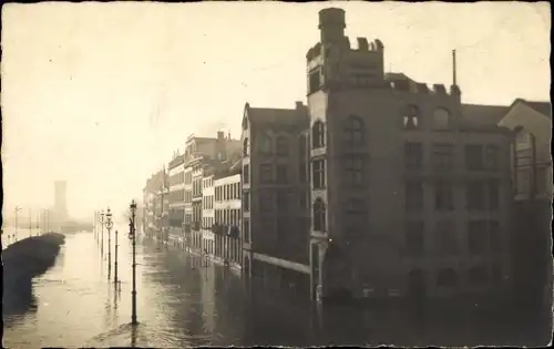 Foto Ak Köln am Rhein, Hochwasser