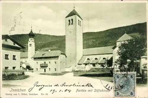 Ak Innichen San Candido Südtirol, Stiftskirche