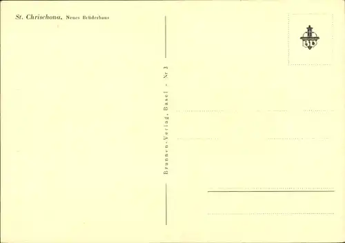 Ak Bettingen Kanton Basel Stadt, Berg Sankt Chrischona, Neues Brüderhaus