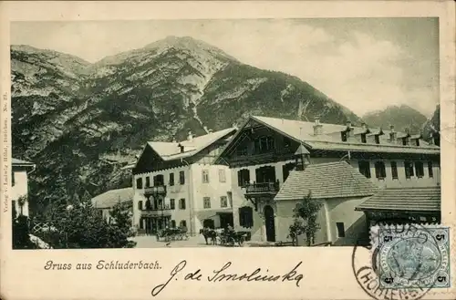 Ak Carbonin Schluderbach Toblach Dobbiaco Südtirol, Gasthof