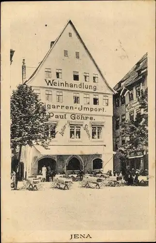 Ak Jena in Thüringen, Wein-Geschäft, Zigarren-Import