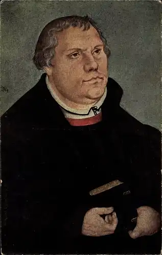 Künstler Ak Cranach, Lucas d. J., Reformator Martin Luther, Portrait