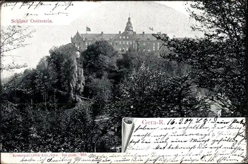 Ak Untermhaus Gera in Thüringen, Schloss Osterstein