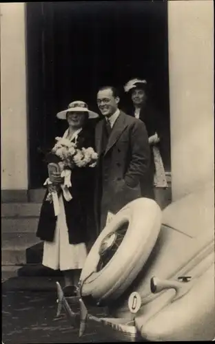 Foto Ak Den Haag, Prinzessin Juliana der Niederlande mit Prinz Bernhard, 1936