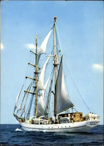 Ak Segelschulschiff Wilhelm Pieck, Volksmarine