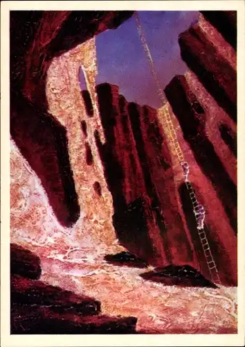 Künstler Ak Sokolov, A., Im feurigen Abgrund, Sowjetunion