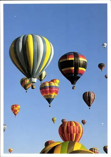 Ak Heißluftballons in der Luft